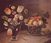 William Buelow Gould Flowers and Fruit oil painting on canvas